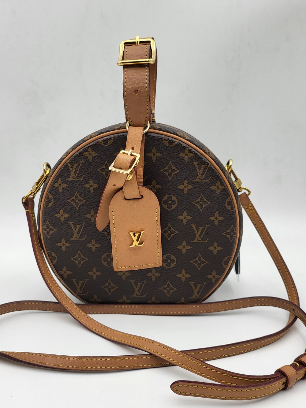 Louis Vuitton Monogram Petite Boîte Chapeau Crossbody Bag, Authentic w/COA !!